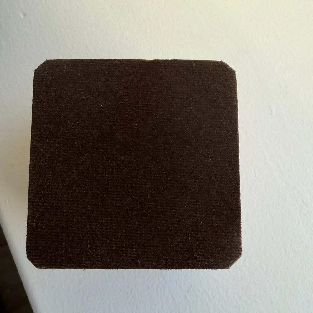 Wooden Ring Box with Velvet Interior